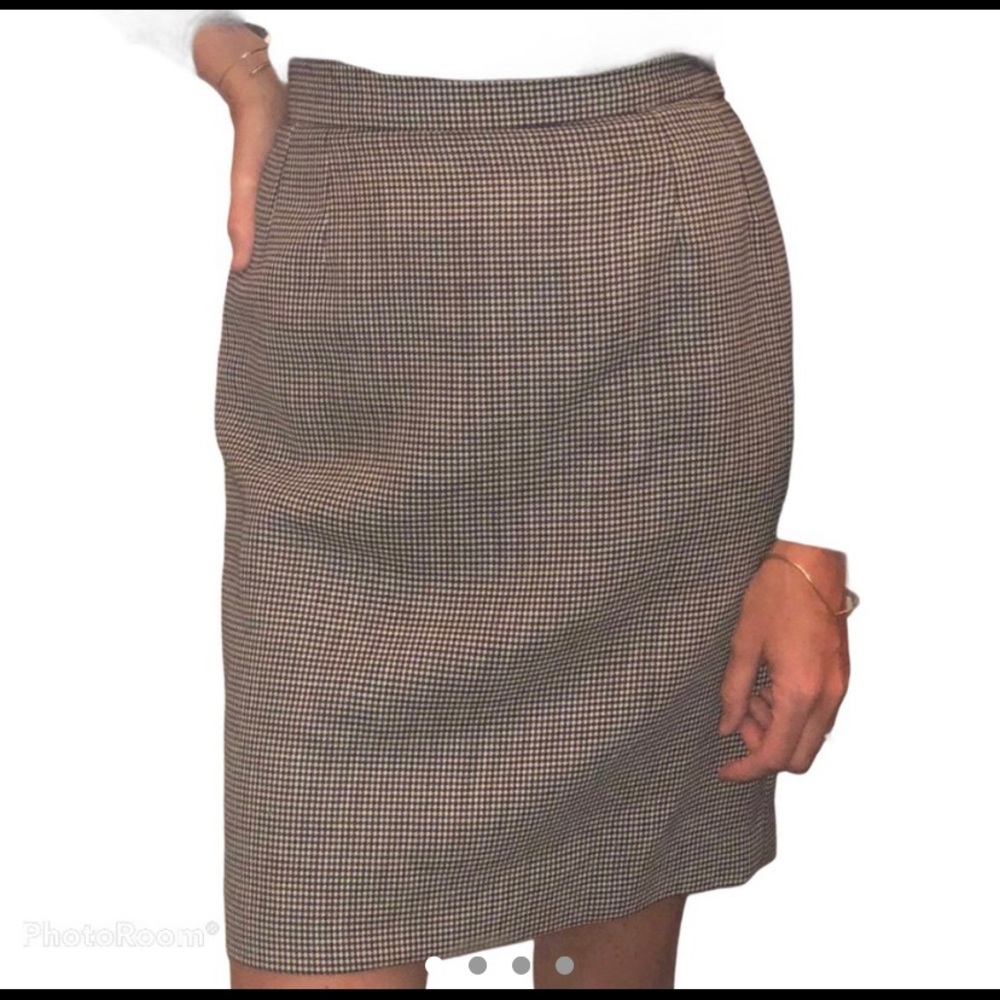 Ives saint laurent encore houndstooth skirt